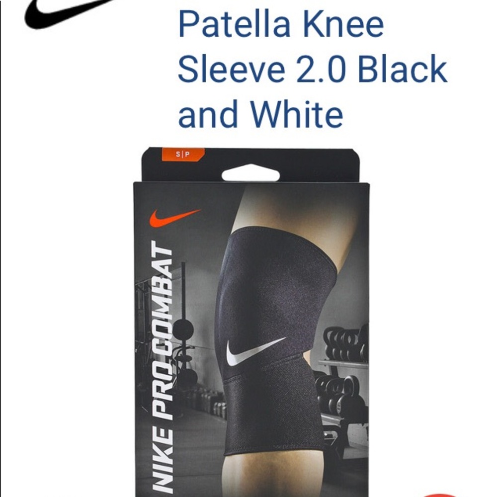 Nike patella knee sleeves black XL
